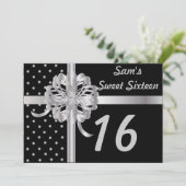 Personalisiertes 16. Geburtstag Einladung (Stehend Vorderseite)