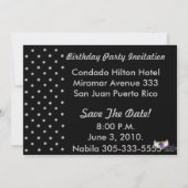 Personalisiertes 16. Geburtstag Einladung (Rückseite)