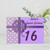 Personalisiertes 16. Geburtstag Einladung (Stehend Vorderseite)