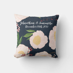 Personalisiertes 16"x16" Kissen Kissen Weiße Blüte