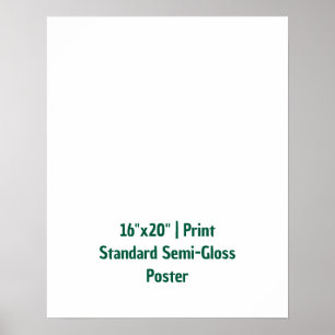 Personalisiertes 16"x20" Standard-Halbglanz Poster