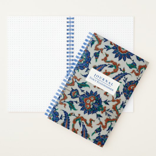 Personalisiertes 16th-c. Ottoman Tile Dotted Journ Notizblock (Innen)