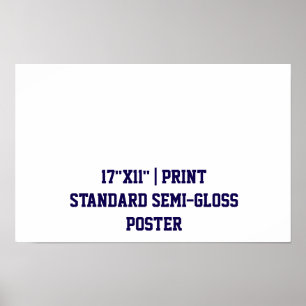 Personalisiertes 17"x11" Standard-Halbglanz Poster