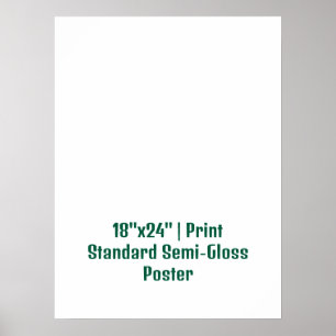 Personalisiertes 18"x24" Standard-Halbglanz Poster
