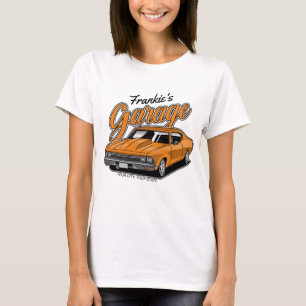 Personalisiertes 1968 396 Classic Muscle Car Garag T-Shirt
