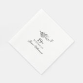 Personalisiertes 19. Geburtstagsparty Serviette (Ecke)