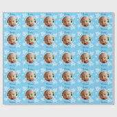 Personalisiertes 1. blaues Baby der Geschenkpapier (Flach)