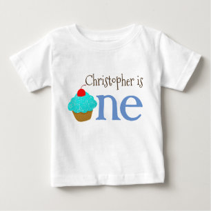 Personalisiertes 1. Geburtstag Cupcake Shirt
