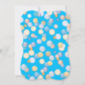 Personalisiertes 1. Geburtstag Junge Foto Einladung (Rückseite)