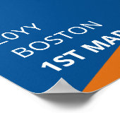 Personalisiertes 1. Marathon-Runner-Geschenk Poster (Ecke)