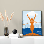 Personalisiertes 1. Marathon-Runner-Geschenk Poster