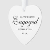 Personalisiertes 1. Verlobung Ornament (Vorderseite)