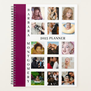 Personalisiertes 2025-Planerbuch, 15 Ihrer Bilder Planer