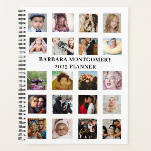 Personalisiertes 2025-Planerbuch, 20 Ihrer Bilder Planer