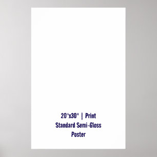 Personalisiertes 20"x30" Standard Semi-Gloss Poster
