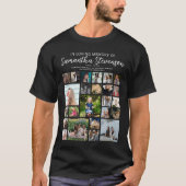 Personalisiertes 24-Foto Collage Memorial T-Shirt (Vorderseite)
