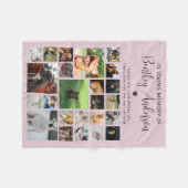 Personalisiertes 24-Foto-Pet-Memorial Fleecedecke (Vorderseite (Horizontal))