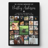 Personalisiertes 24-Foto-Pet-Memorial Fotoplatte (Vorderseite)