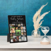 Personalisiertes 24-Foto-Pet-Memorial Fotoplatte (Seite)