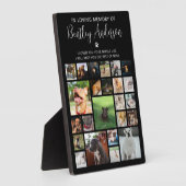 Personalisiertes 24-Foto-Pet-Memorial Fotoplatte (Seite)