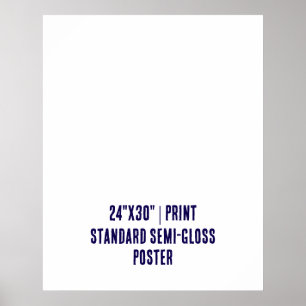Personalisiertes 24"x30" Standard-Halbglanz Poster
