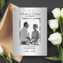 Personalisiertes 25. FOTO zum Hochzeitstag