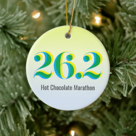 Personalisiertes 26.2 Marathon Running Foto Keramik Ornament