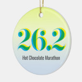 Personalisiertes 26.2 Marathon Running Foto Keramik Ornament (Links)