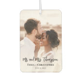 Personalisiertes 2 Foto Neuwagen Autolufterfrischer (Vorderseite)