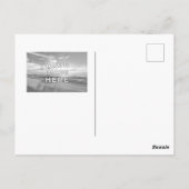 Personalisiertes 2-Foto-Schwarzweiß Postkarte (Rückseite)