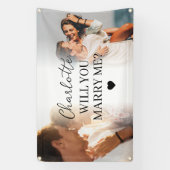 Personalisiertes 2 Foto Vorschlag zur Ehe im Freie Banner (Vertikal)