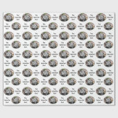 Personalisiertes 2-Foto-Wrapping Paper Geschenkpapier (Flach)