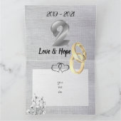 Personalisiertes 2-jähriges Cotton Hochzeitstag Karte (Innenseite)