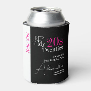 Personalisiertes 30. Geburtstag RIP 20s Hallo 30er Dosenkühler