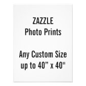 Personalisiertes 30 x 40 cm Foto Print, oder benut (Vorne)