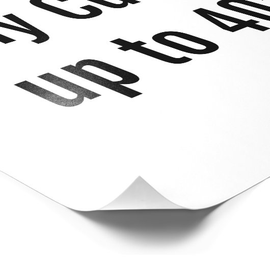 Personalisiertes 30 x 40 cm Foto Print, oder benut (Ecke)