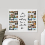 Personalisiertes 32-Foto Collage individuelles Ang Künstlicher Leinwanddruck<br><div class="desc">Entwerfen Sie Ihre eigene,  maßgeschneiderte Leinwand mit 32 Ihrer Lieblingsfotos und personalisiertem Text in moderner Kalligraphie-Typografie.</div>