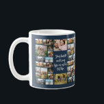 Personalisiertes 34-Foto Collage individuelles Ang Kaffeetasse<br><div class="desc">Erstellen Sie Ihre eigene,  benutzerdefinierte Quote Foto Collage Tasse. Enthält 34 Ihrer Lieblingsbilder und personalisierten Text in moderner Kalligraphie-Typografie. Der Druck wird vorne und hinten wiederholt.</div>