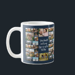 Personalisiertes 34-Foto Collage individuelles Ang Kaffeetasse<br><div class="desc">Erstellen Sie Ihre eigene, benutzerdefinierte Quote Foto Collage Tasse. Enthält 34 Ihrer Lieblingsbilder und personalisierten Text in moderner Kalligraphie-Typografie. Der Druck wird vorne und hinten wiederholt.</div>