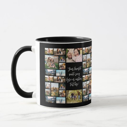 Personalisiertes 34-Foto Collage individuelles Ang Tasse (Links)