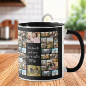 Personalisiertes 34-Foto Collage individuelles Ang Tasse
