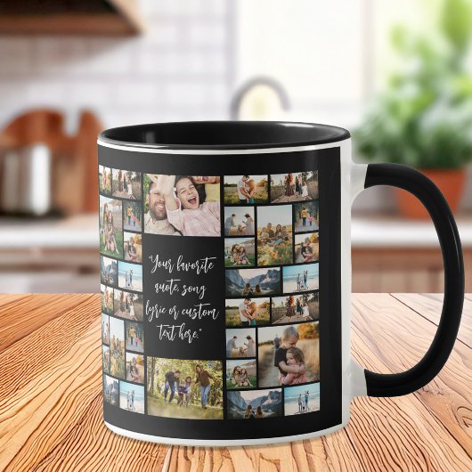 Personalisiertes 34-Foto Collage individuelles Ang Tasse