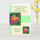 Personalisiertes 35. Hochzeitstag Karte (Gelbe Blume)