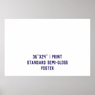 Personalisiertes 36"x24" Standard-Halbglanz Poster