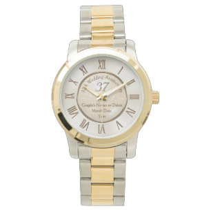 Personalisiertes 37 Jahr-Jahrestags-Geschenk für Armbanduhr