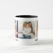 Personalisiertes 3-Foto- "Best Mama Ever" Tasse (Zentrum)
