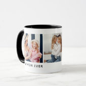 Personalisiertes 3-Foto- "Best Mama Ever" Tasse (Vorderseite Links)