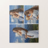 Personalisiertes 3-Foto-Collage-Puzzle Puzzle (Vertikal)