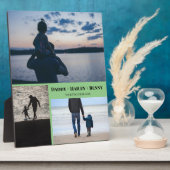 Personalisiertes 3-Foto-Geschenk für den Vater Arb Fotoplatte (Seite)