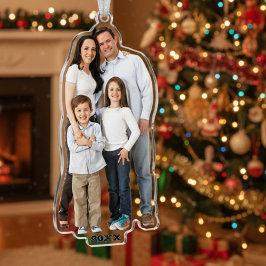 Personalisiertes 3D-Foto-Ausschnitt Fotoskulptur Ornament
